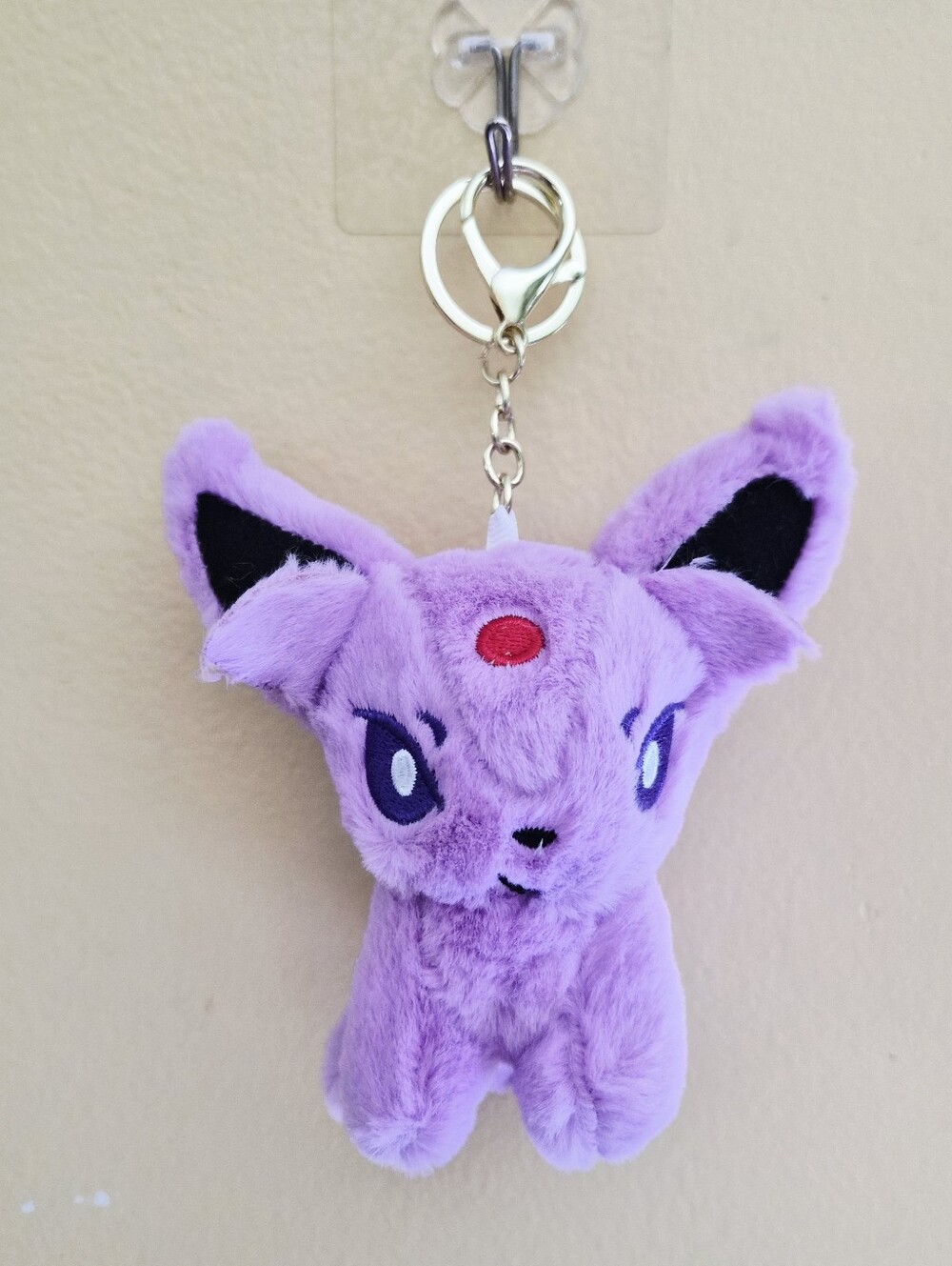 Pokémon Espeon Bag Clip-On Keychain Soft Plush Stuffed Animal Plushies Toy